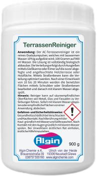 Terrassenreiniger Pulver 900g = 12 L Lösung Holzbleichmittel Entrosten Kalkfrei